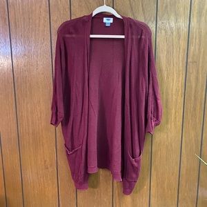 Old Navy Maroon Cardigan Size M